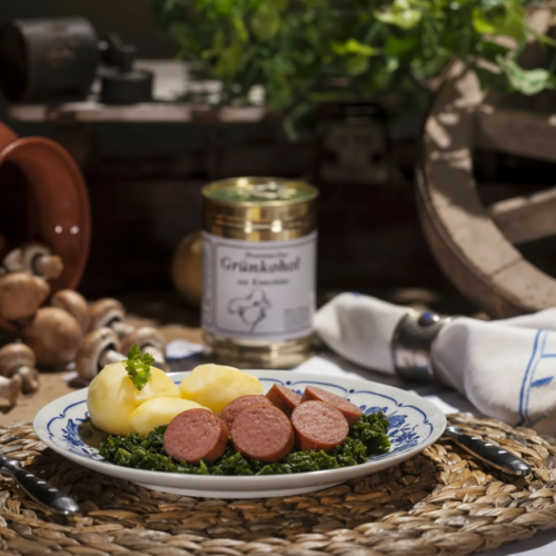 Grünkohl mit Knackwurst